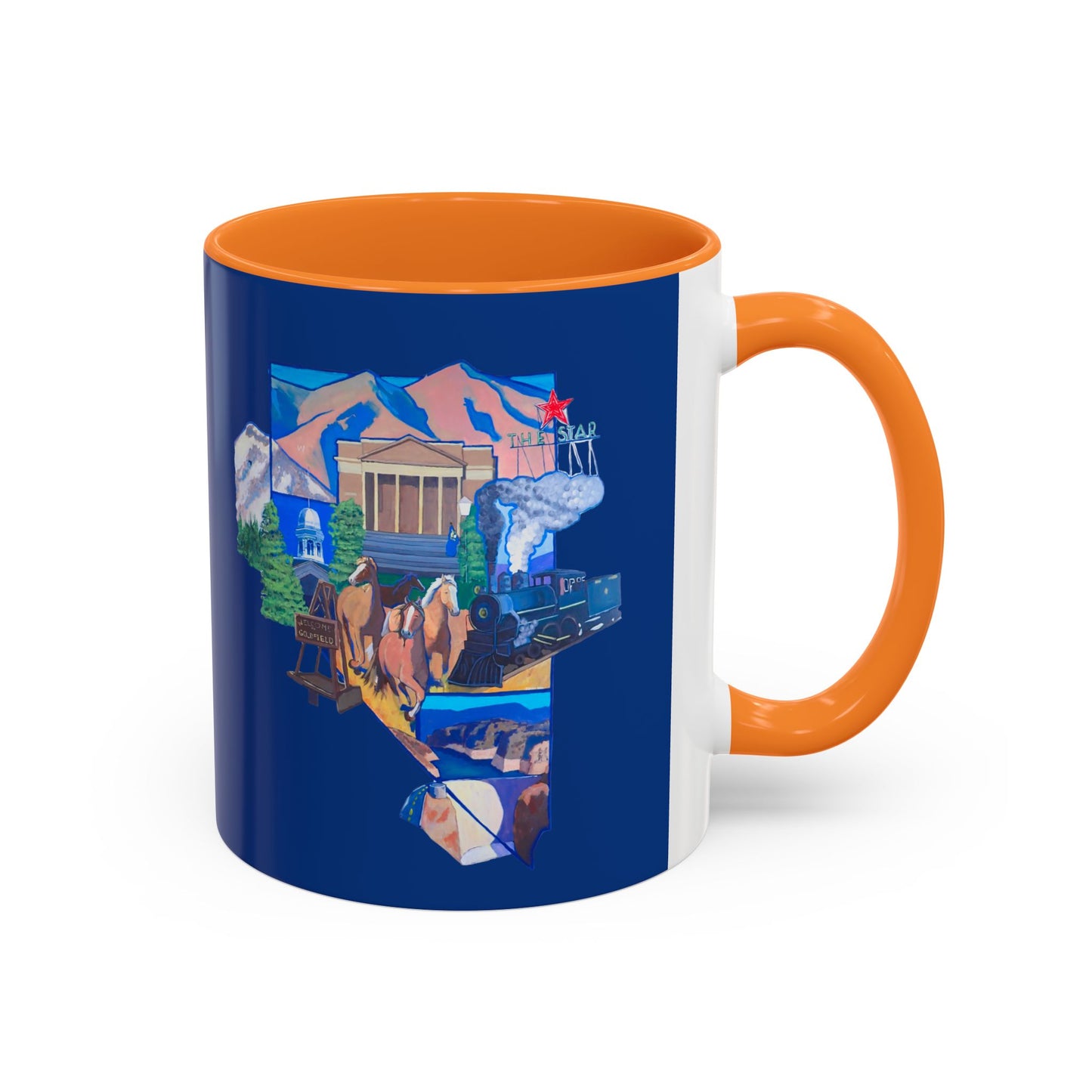 Custom Nevada State Colorful Mug 11oz/15oz