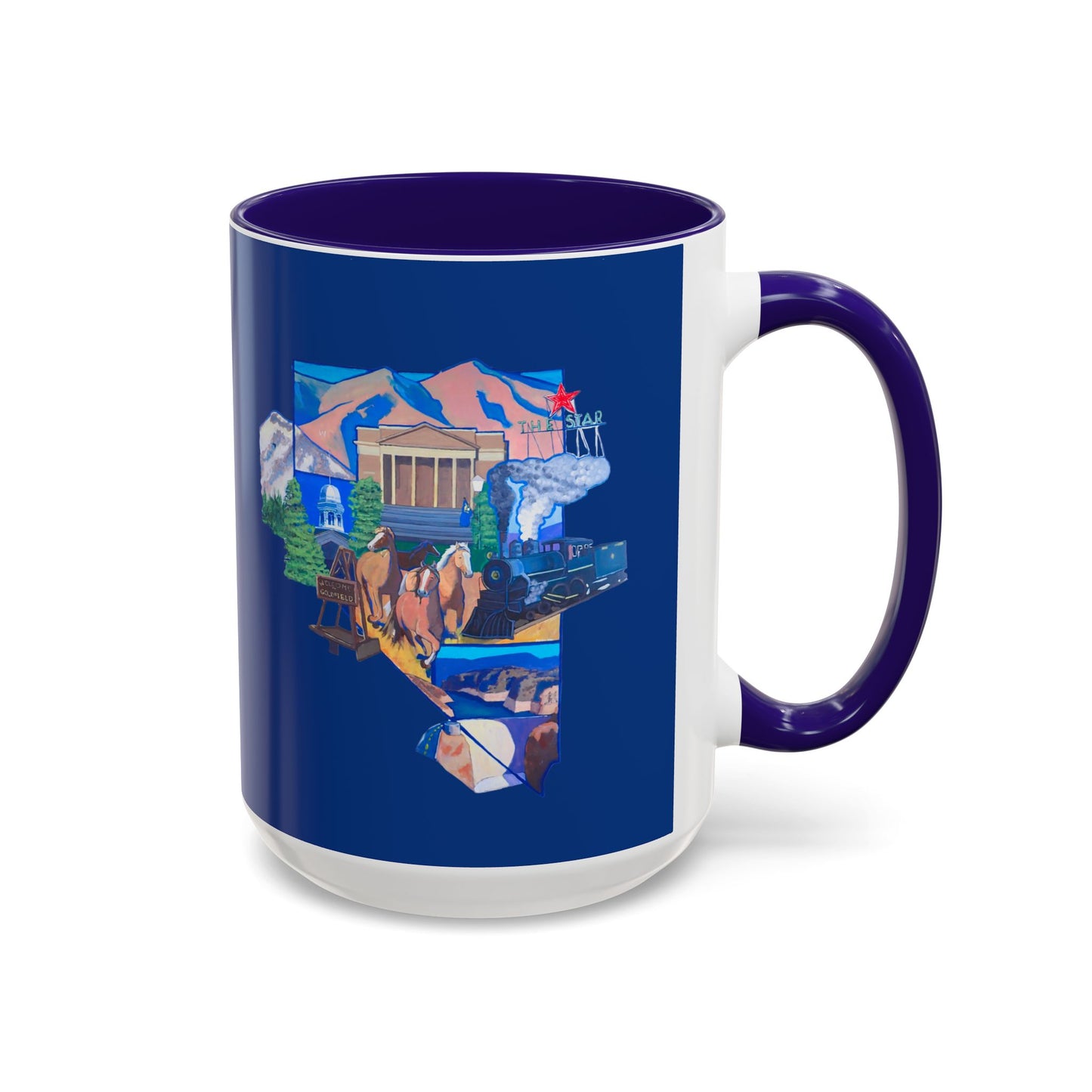 Custom Nevada State Colorful Mug 11oz/15oz