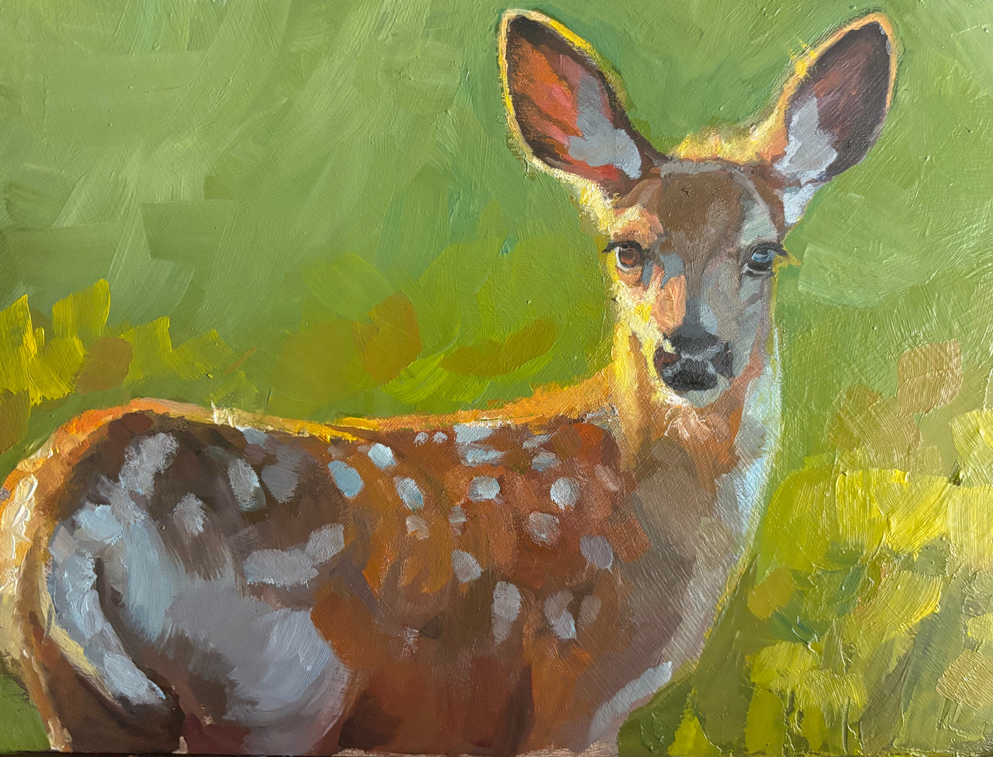 Original- Fawn Painting